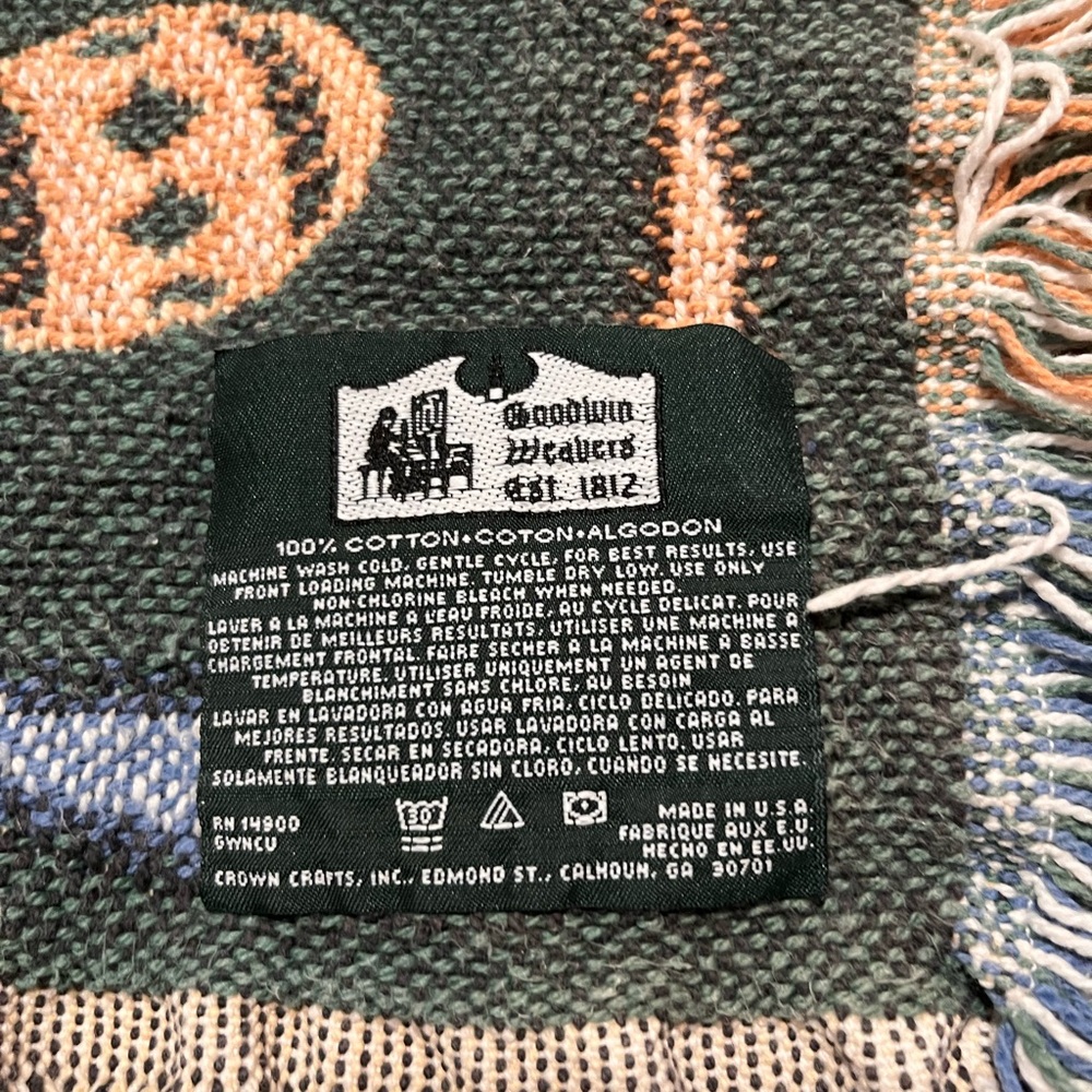 Goodwin Weavers 100% Cotton Easter Throw Blanket